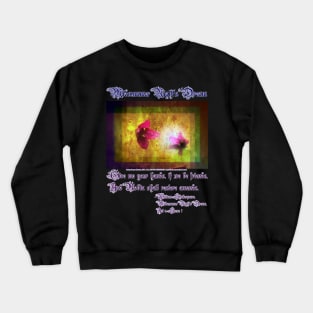 marriage of Titania; Salmon berry floral duet Crewneck Sweatshirt